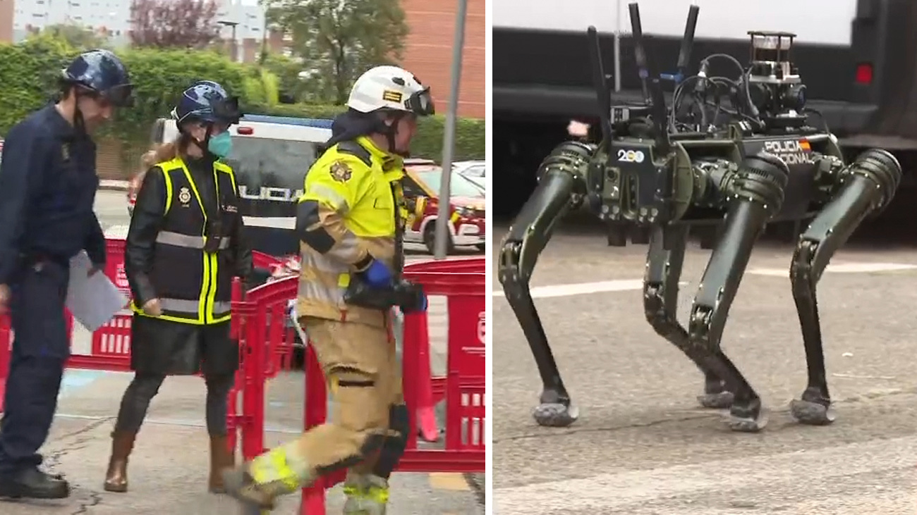 Decenas de agentes de la Policía Científica y un robot, para esclarecer lo que sucedió en el garaje de Alcorcón