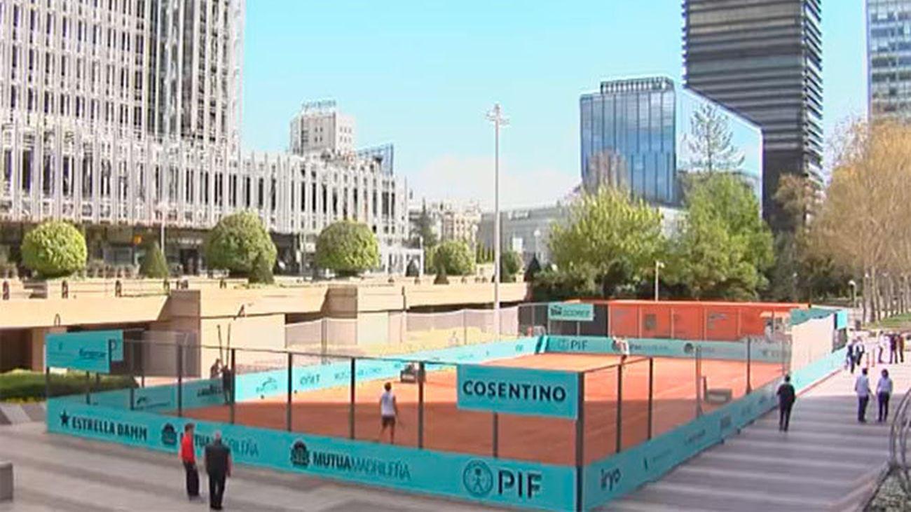 Jugar al tenis en pleno Azca por el Mutua Madrid Open