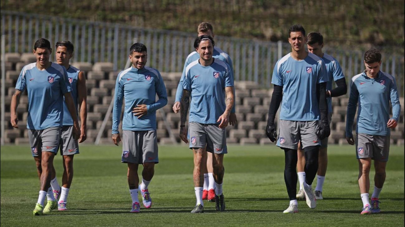 El Atlético de Madrid regresa al trabajo sin De Paul y Lino