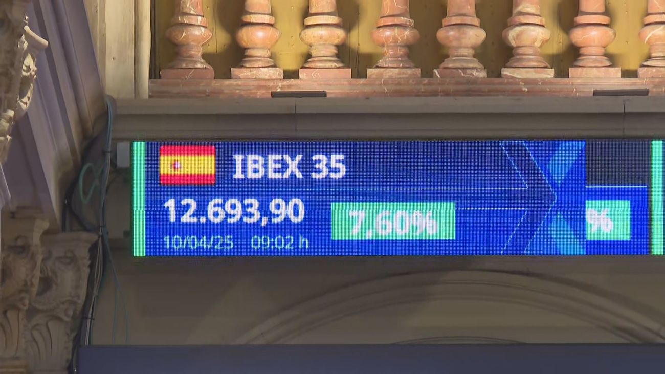 La Bolsa española se dispara más del 8% tras la tregua en los aranceles de EEUU