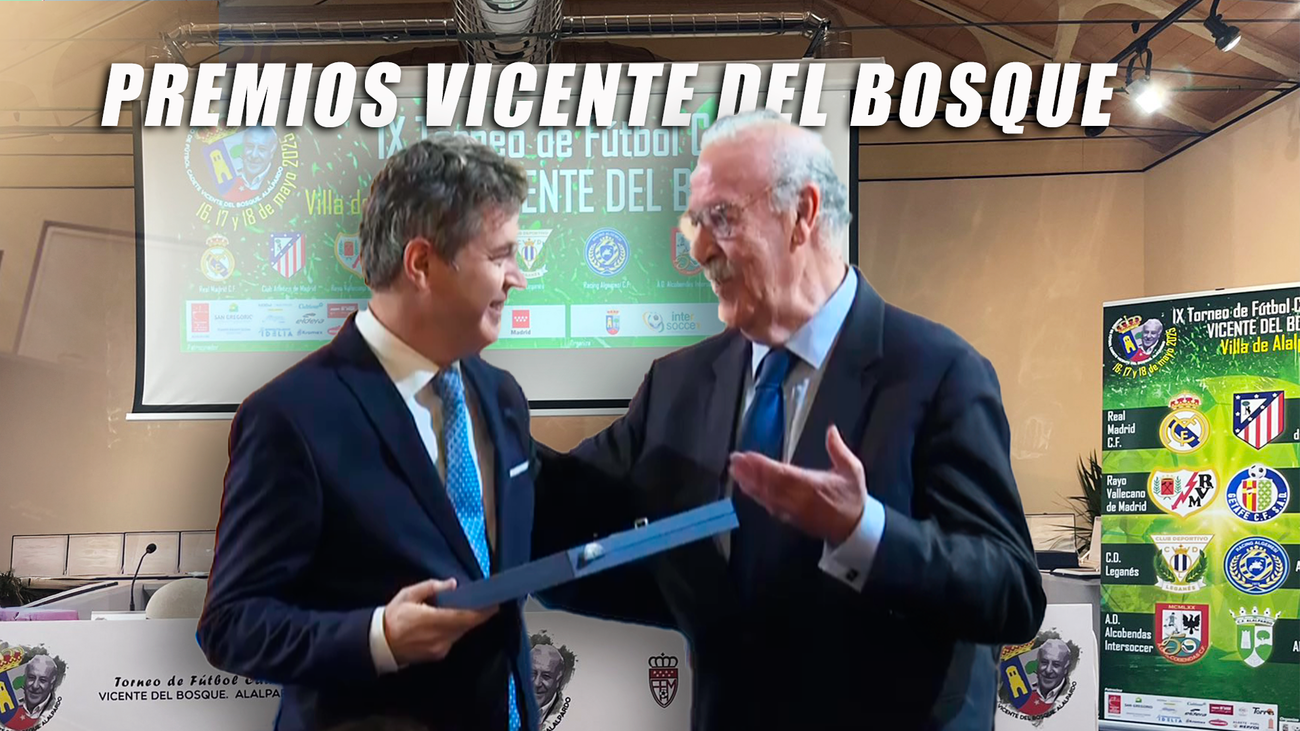 Deportes Telemadrid, premiados en el IX Torneo Vicente del Bosque 'Villa de Alalpardo'