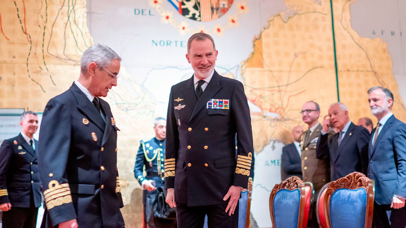 Felipe VI inaugura en el Museo Naval una muestra que conmemora las victorias militares españolas de 1625