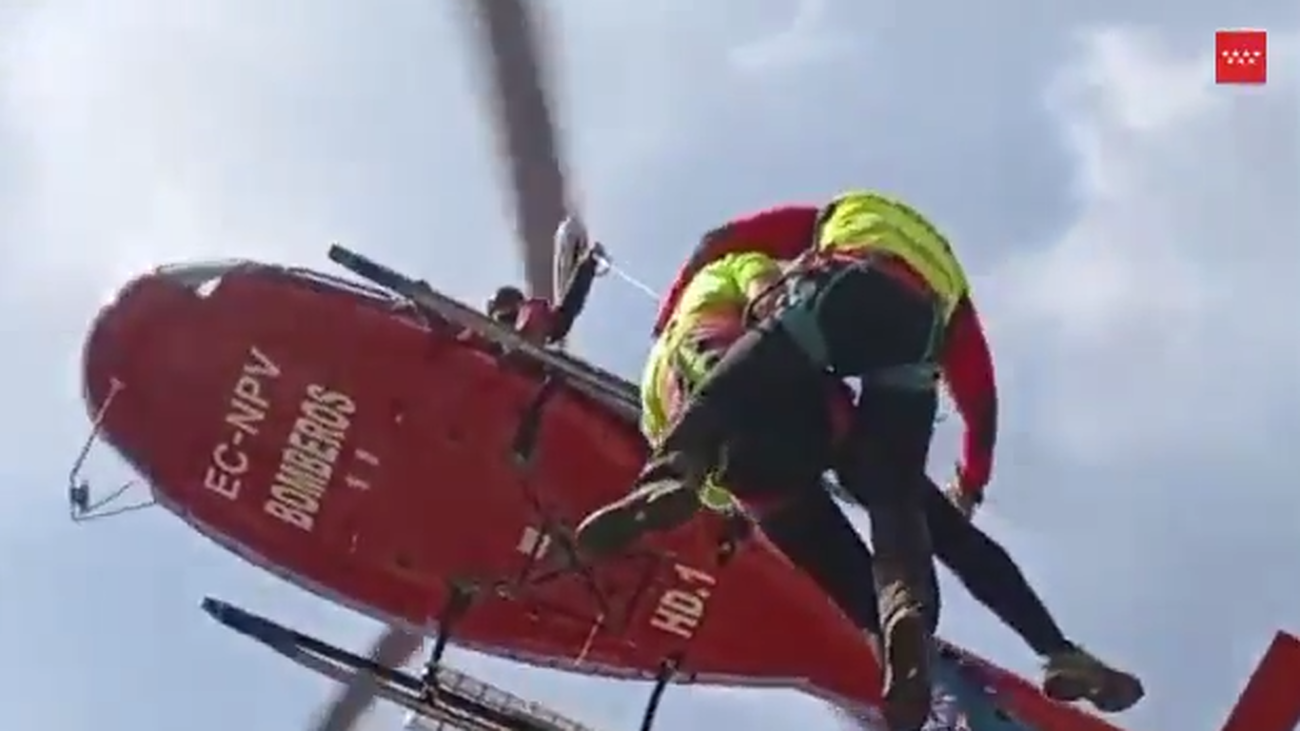 Rescatan a un escalador accidentado en La Pedriza