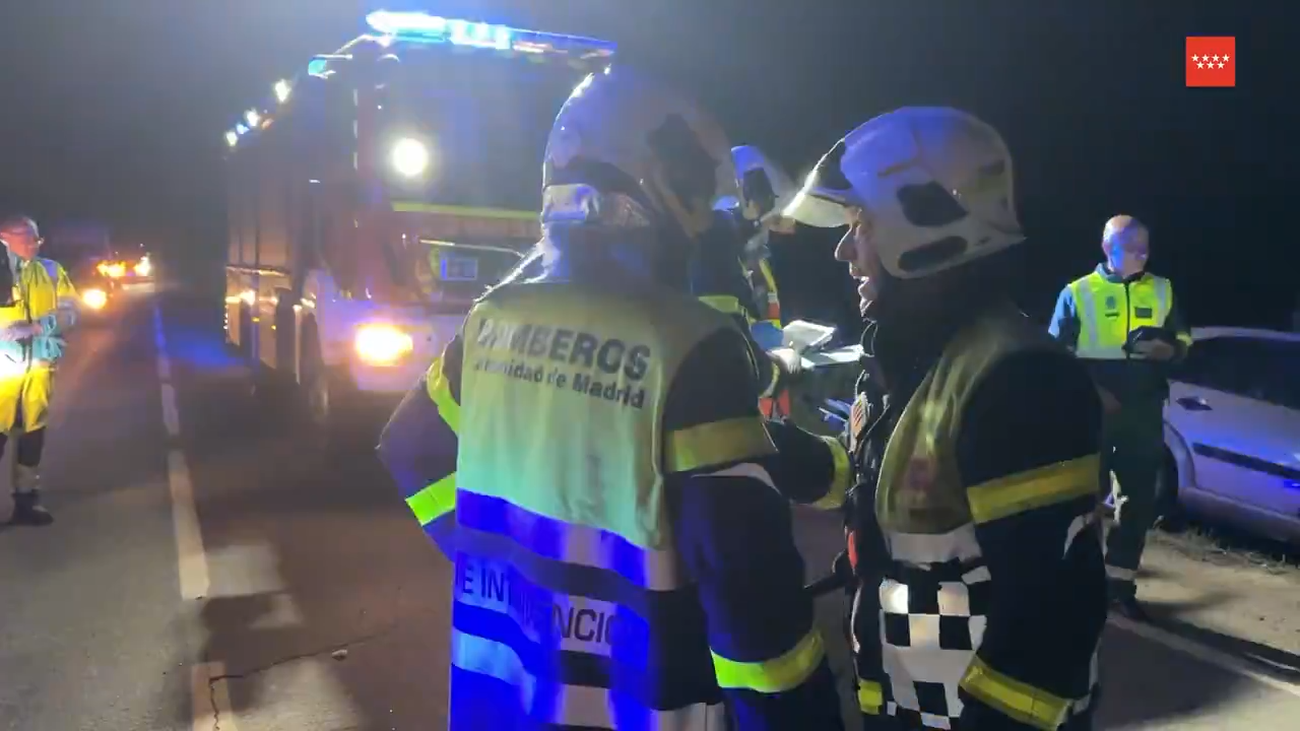 Tres heridos de gravedad tras una colisión frontal en San Martín de La Vega