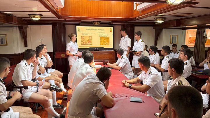 La princesa Leonor, en el buque escuela de la Armada Juan Sebastián de Elcano / CASA REAL