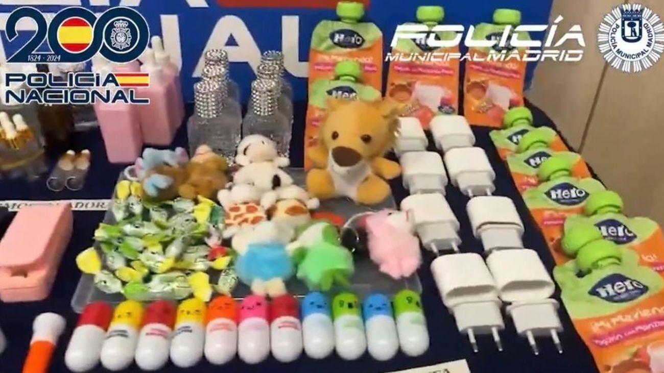 Desmantelada una ‘narcojuguetería’ en Madrid: ocultaban la droga en caramelos y peluches
