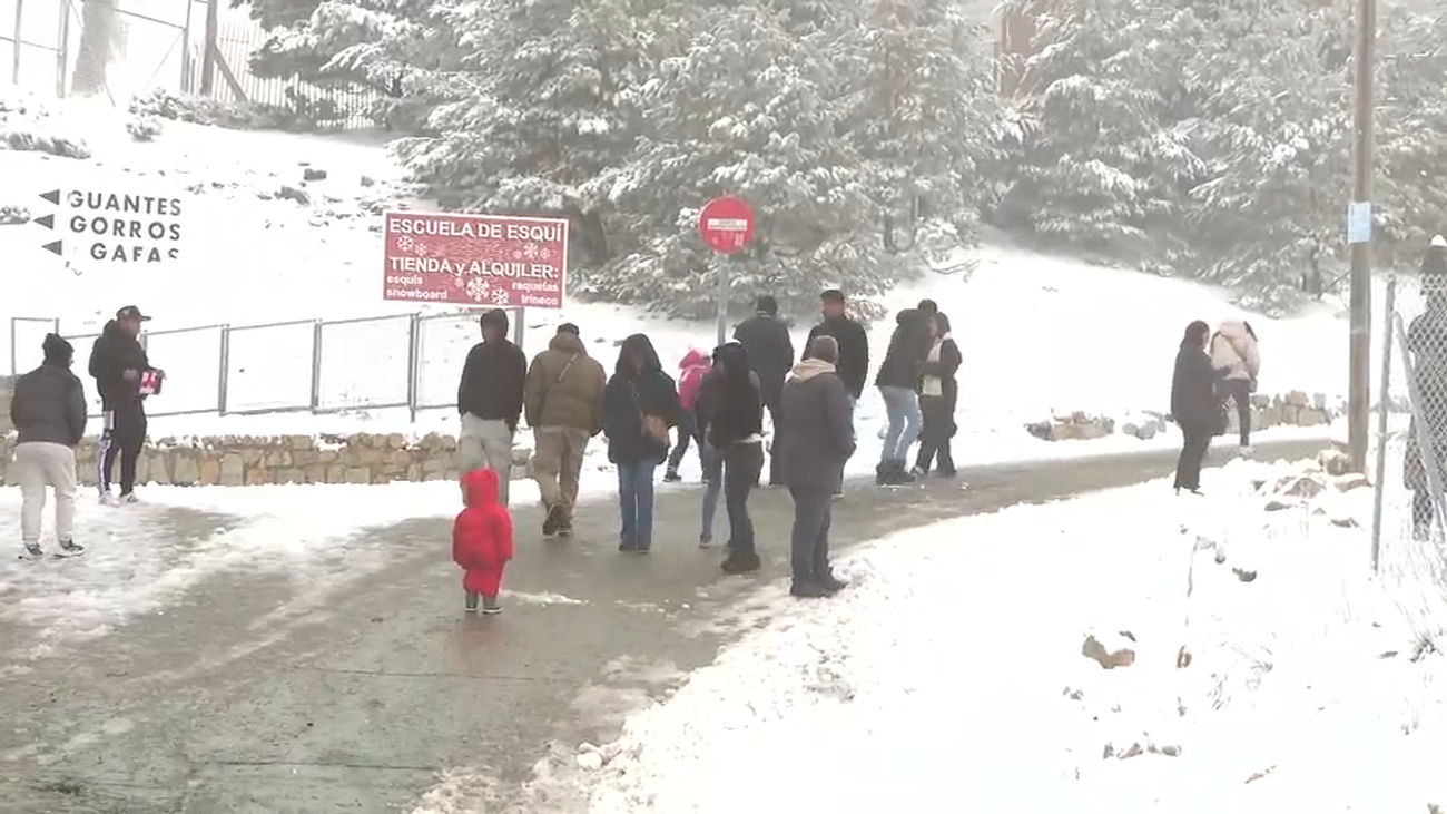 Nieve en la sierra de Madrid