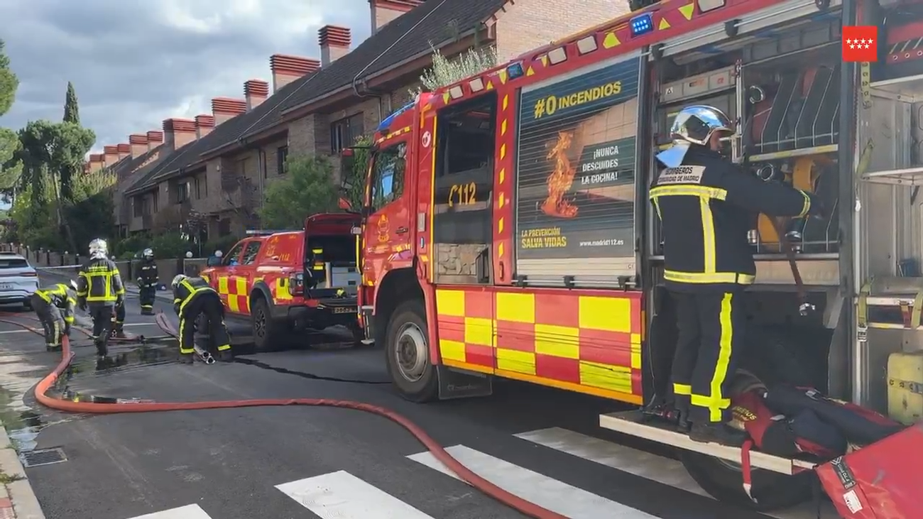 Extinguido un incendio en un garaje de Majadahonda que no ha dejado heridos
