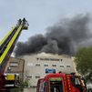 Incendio en una nave industrial en Getafe, sin heridos