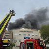 Incendio en una nave industrial en Getafe, sin heridos
