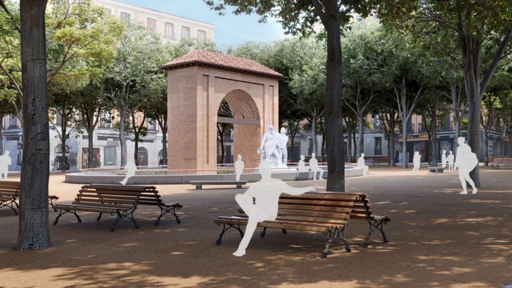 Ilustración de la propuesta para la remodelación de la Plaza del Dos de Mayo / MADRID.ES