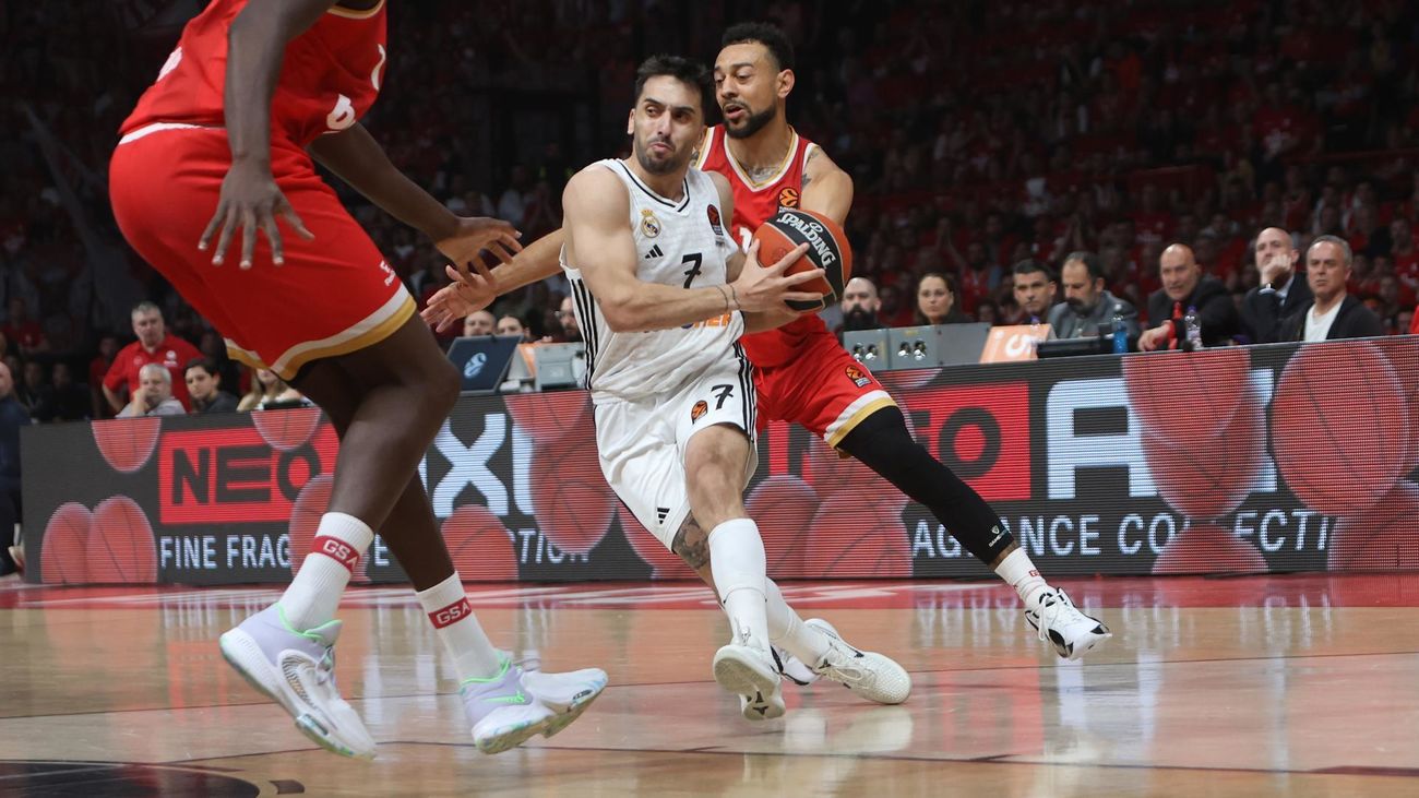 Facundo Campazzo ante Olympiacos en la Euroliga