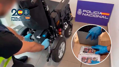 Detenidos en el aeropuerto con 11 kilos de cocaína escondidos en la silla de ruedas