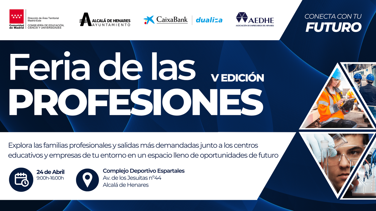Casi 4.000 estudiantes de la ESO acudirán en Alcalá de Henares a la V Feria de las Profesiones