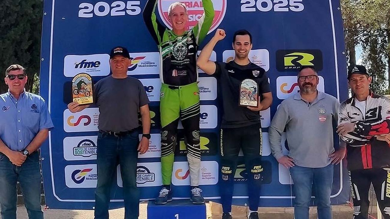 Podio de la Copa de España Trial Clásico