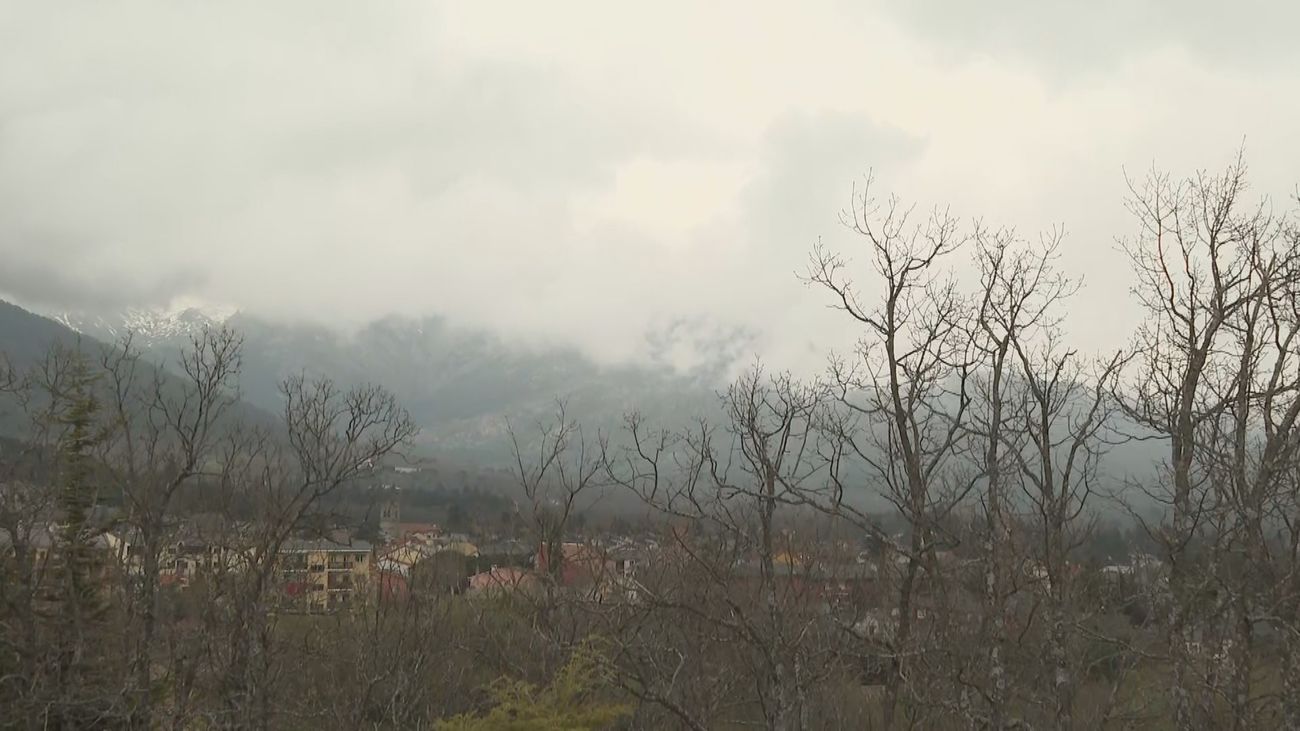 Nubes en la sierra de Madrid