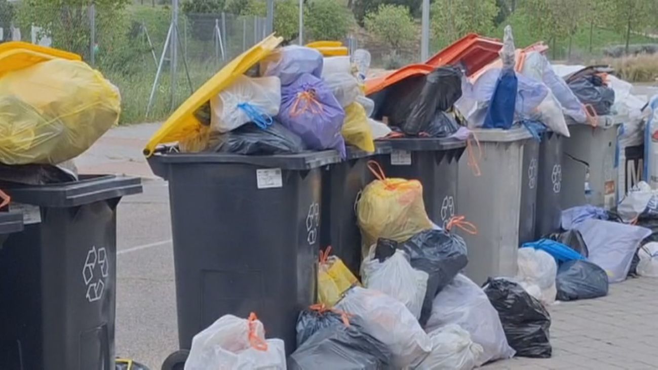 Sigue la huelga de basuras en Madrid