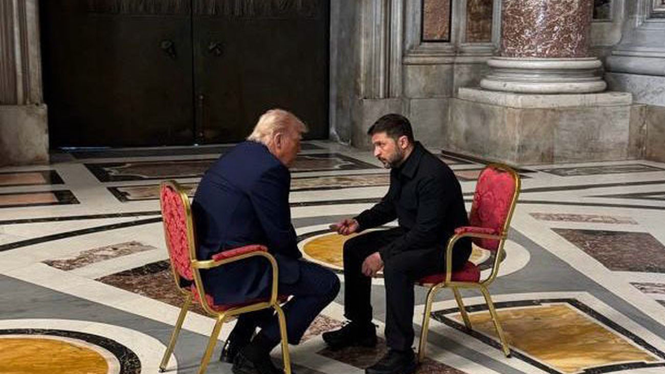 El "positivo" encuentro de Trump y Zelenski en el funeral del papa Francisco