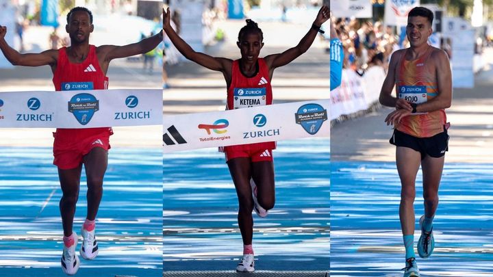 Victorias de Derara Hurisa y Maritu Ketema; Yago Rojo, tercero