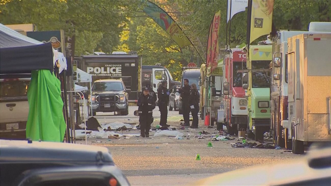 11 muertos y 20 heridos en un atropello masivo en la ciudad canadiense de Vancouver