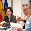 Ayuso y Novillo se reúnen en Emergencias 112  para hacer un seguimiento de la situación en la región