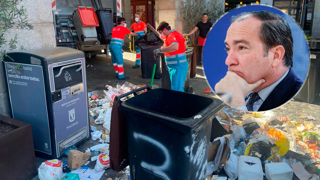 Carabante explica el pacto que ha acabado con la huelga de basuras en Madrid: "Hoy se iba a recoger sí o sí la basura"