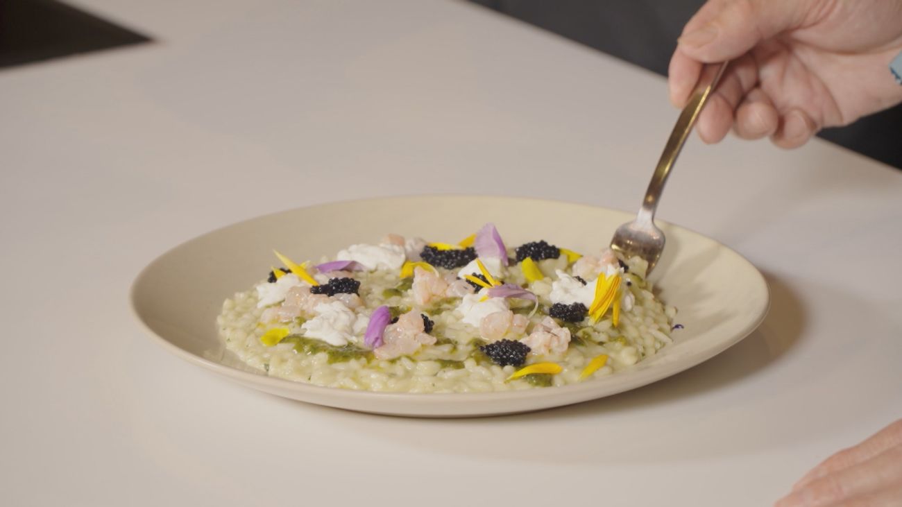 Sabor a Madrid: Risotto al pesto en Guindalera