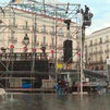La Puerta del Sol se prepara para el 2 de Mayo ante la posibilidad de lluvias