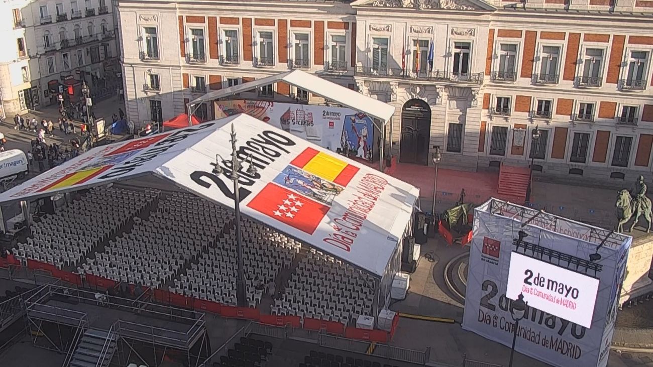 Un 2 de Mayo en la calle, sin presencia del Gobierno, ni parada militar