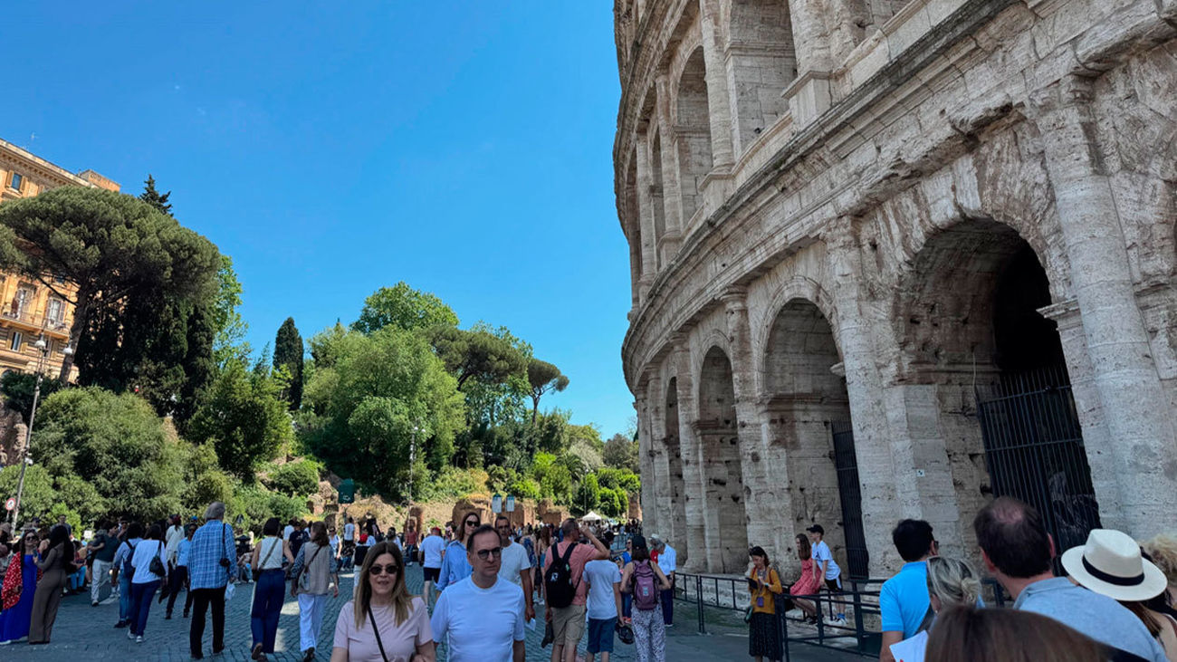 Roma se llena de madrileños durante el puente de Mayo