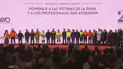 Emotivo homenaje en Madrid a los voluntarios que ayudaron en la Dana de Valencia y en las lluvias de marzo