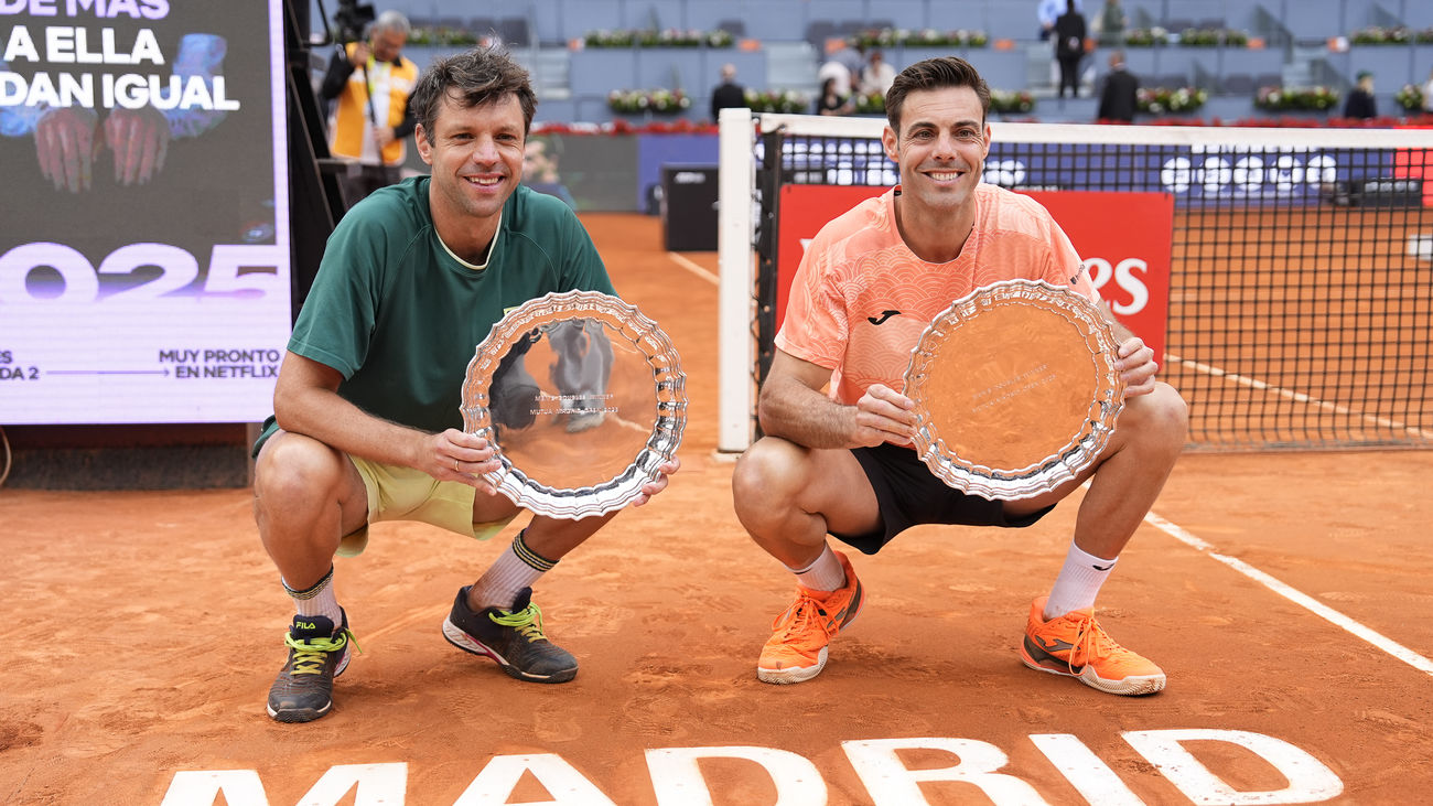 Granollers conquista su segundo Mutua Madrid Open en el dobles con Zeballos