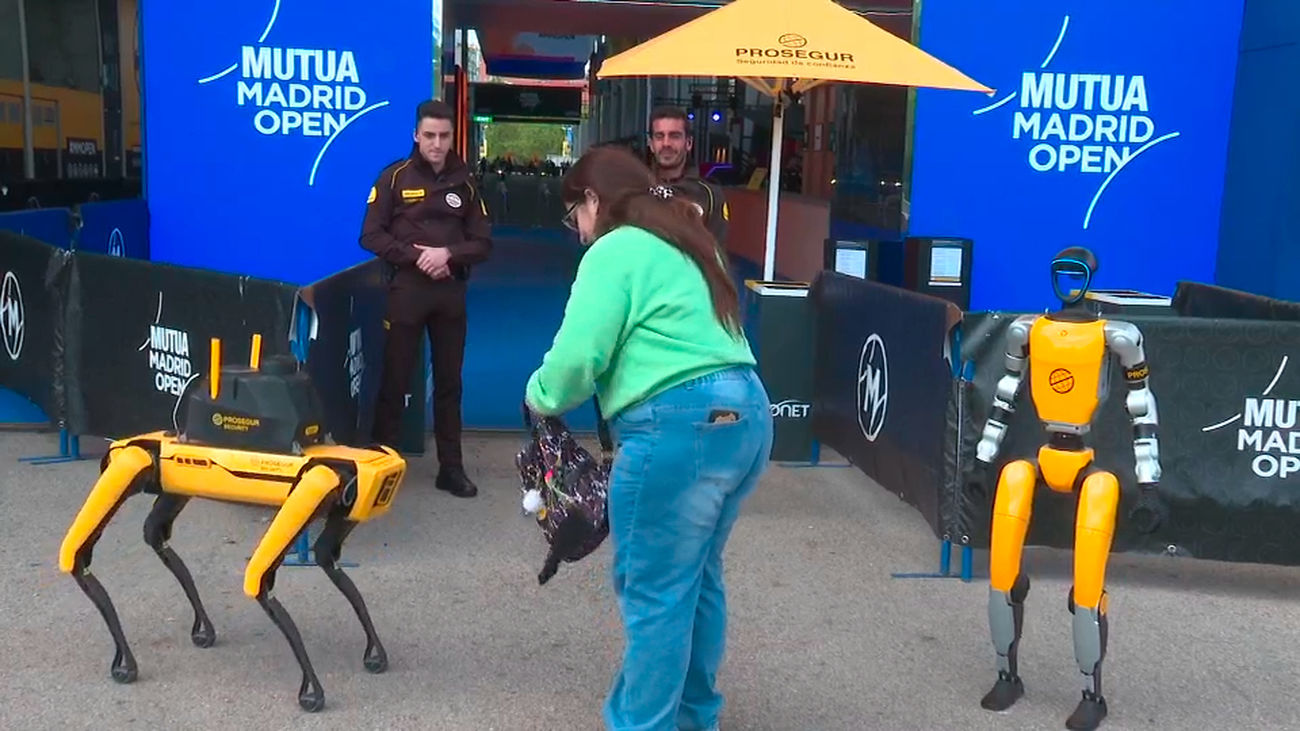 Dos robots, la sensación del Mutua Madrid Open