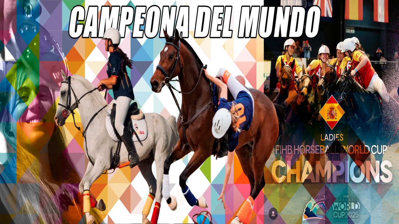 Leyre Vicioso, una madrileña campeona del mundo de horseball