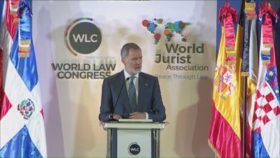 El Rey reivindica "el imperio de la ley como única alternativa al imperio de la fuerza"