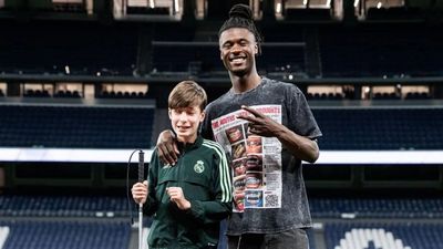 Camavinga cumplió el sueño de Jorge, un niño invidente con una pasión: el Real Madrid