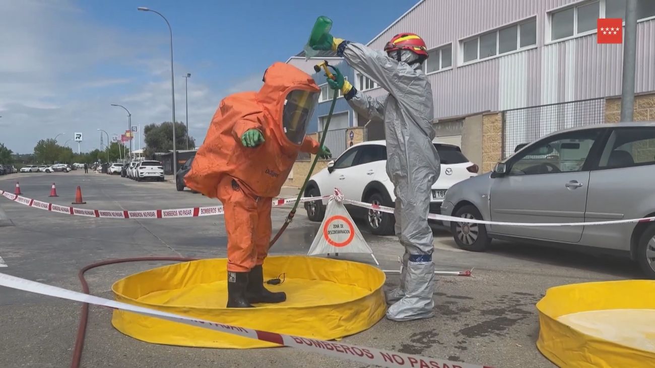 Tres trabajadores de una nave de Algete, intoxicados por una fuga de sustancias químicas