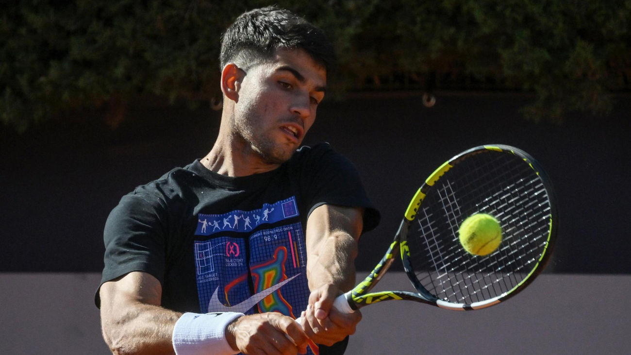 Alcaraz dice que está "al cien por cien" para debutar en Roma
