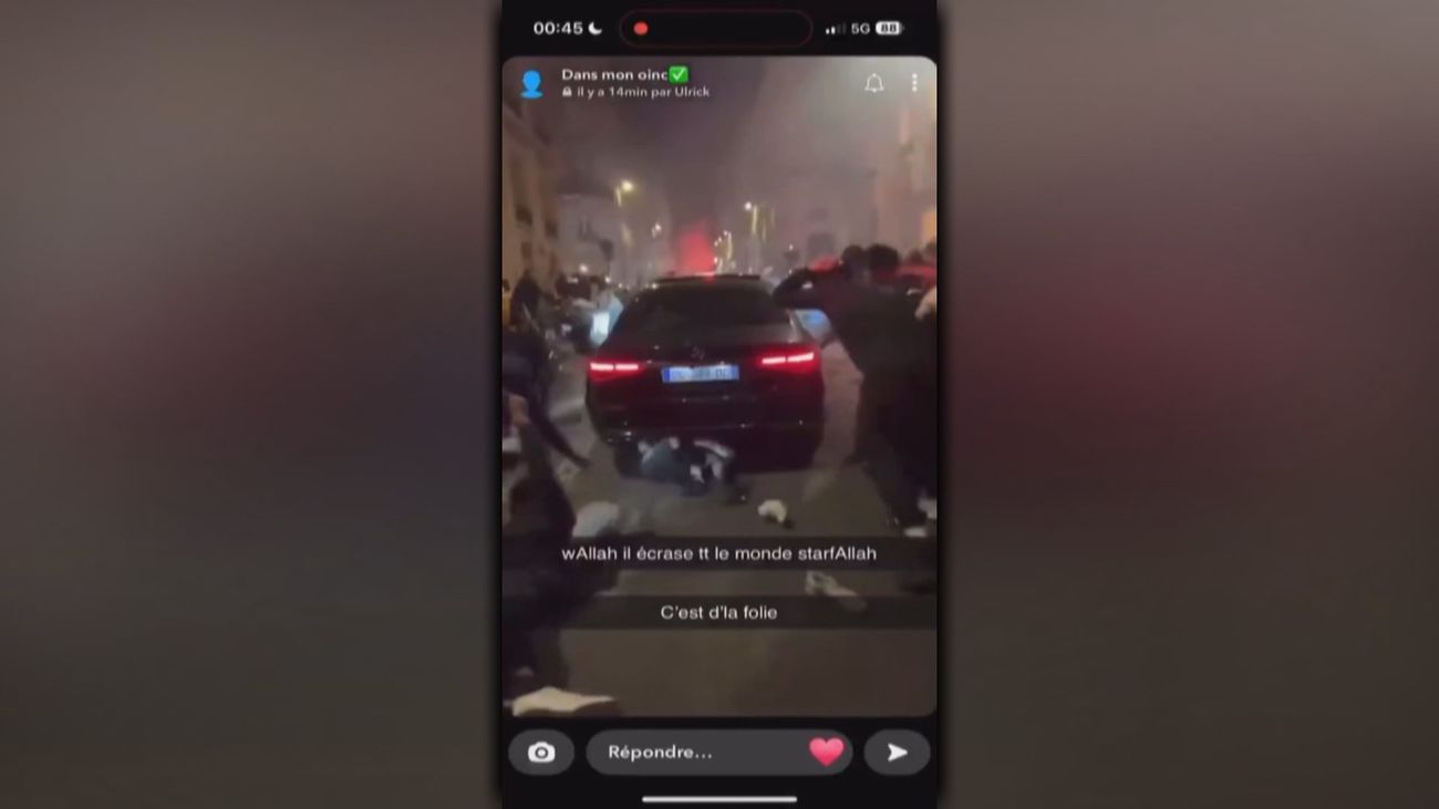 Atropello masivo a hinchas del PSG y disturbios tras el pase la final  de la Champions