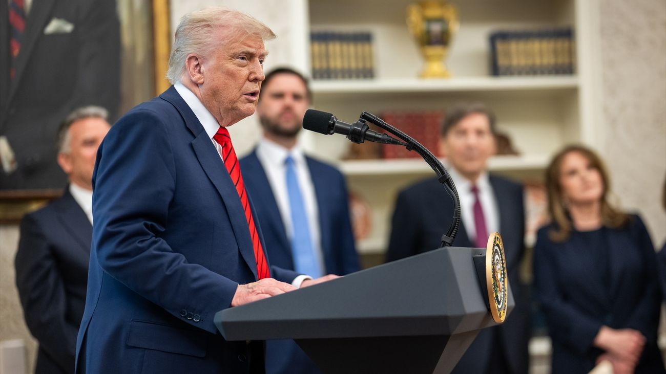 El presidente de EEUU, Donald Trump, en el Despacho Oval