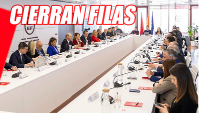 Intensa reunión de los árbitros con Rafael Louzán