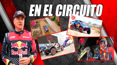 Carlos Sainz da la primera vuelta completa a Madring con el Ford Raptor T1+