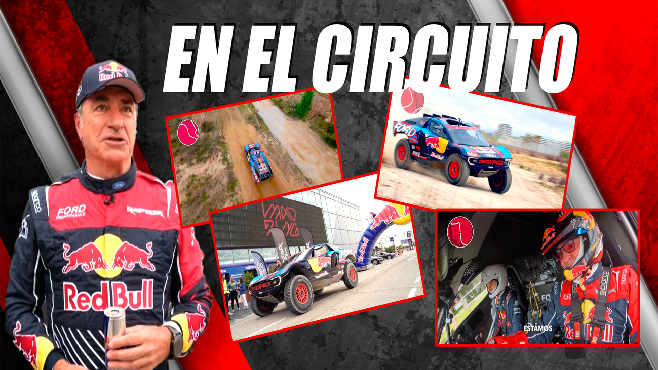 Carlos Sainz da la primera vuelta completa a Madring con el Ford Raptor T1+