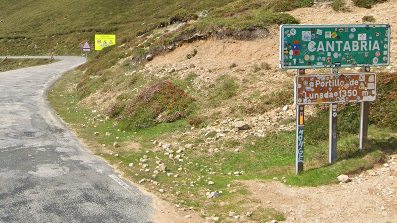 Portillo de Lunada, en la carretera cántabra CA-643