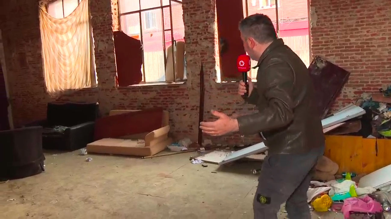 Telemadrid accede al colegio abandonado de San Diego, donde semiamputaron a un hombre una mano