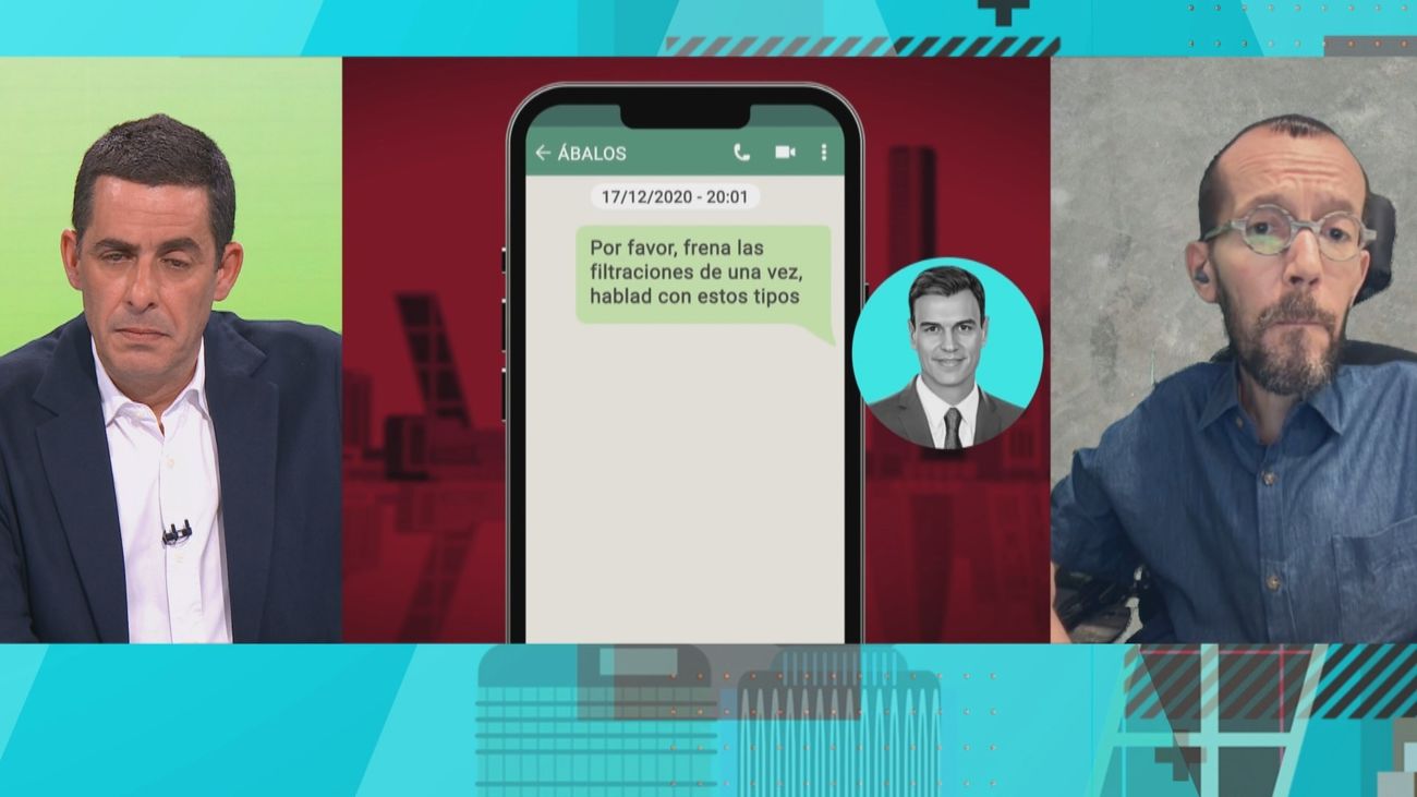 Echenique responde a Sánchez tras las filtraciones: “Se sentía incómodo con Podemos”