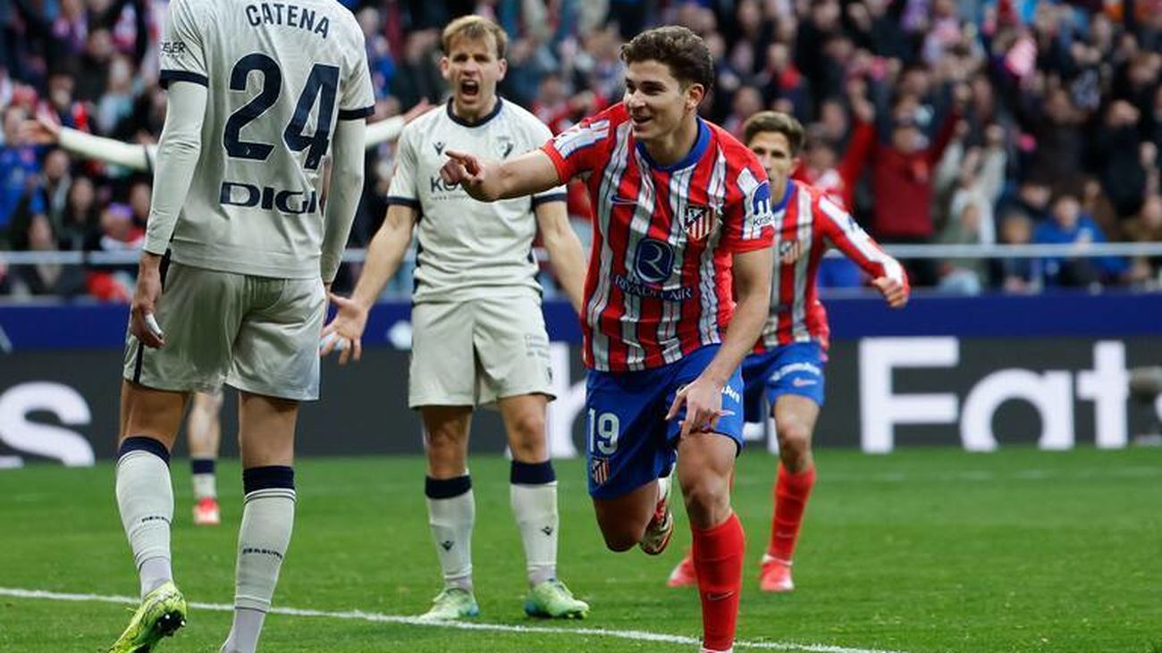 Julián Alvarez ante Osasuna