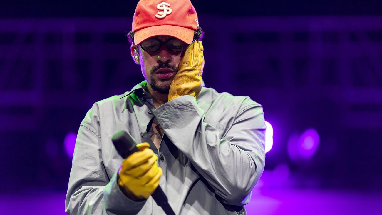 Bad Bunny en un concierto en Puerto Rico