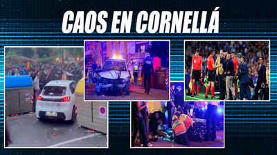 Una conductora causa un atropello masivo antes del Espanyol-FC Barcelona