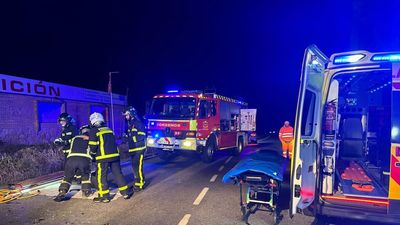 Dos heridos graves en un choque frontal en Navalcarnero